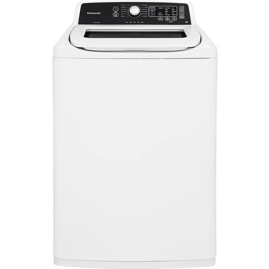 Frigidaire FFTW4120SW 4.1 cu. ft. High Efficiency Top Load Washer, 12 wash cycles, Quick Wash, Delicate, Hand Wash, Active Wear, Heavy Duty, Stainless Steel Drum, in White