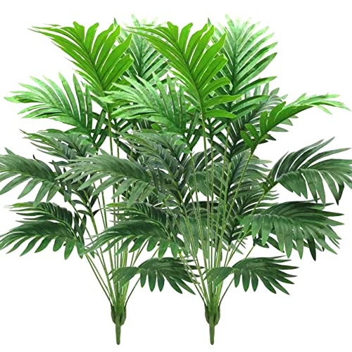 30" Artificial Palm Plants Leaves Tropical Greenery Bush Imitation Faux Fake Palm Tree Leaf for Home Kitchen Party Flowers Arrangement Wedding Decorations