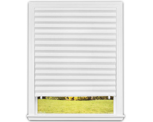 Redi Shade No Tools Original Light Filtering Pleated Paper Shade White, 36 in x 72 in, 6-pack