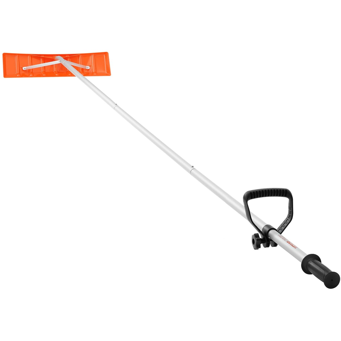 VEVOR Snow Roof Rake, 25" Plastic Blade Snow Removal Tool, 21ft Reach Aluminium Handle, Superior Roof Shovel with Anti-Slip Handle Grip, Easy to Setup & Use for House Roof, Car Snow, Wet Leaves