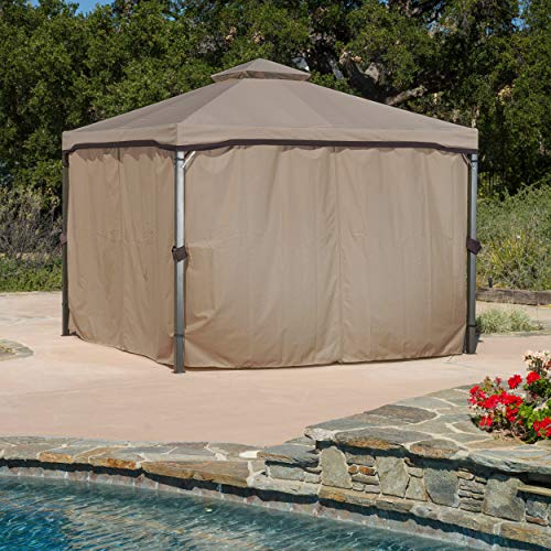 Sonoma | Outdoor Fabric/Steel Gazebo Canopy | in Light Brown