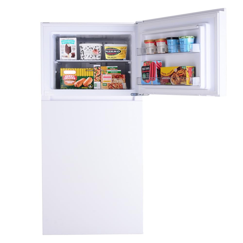 Kenmore 33 in. 20.5 cu. ft. Capacity Refrigerator/Freezer with Full-Width Adjustable Glass Shelving, Humidity Control Crispers, ENERGY STAR Certified, White