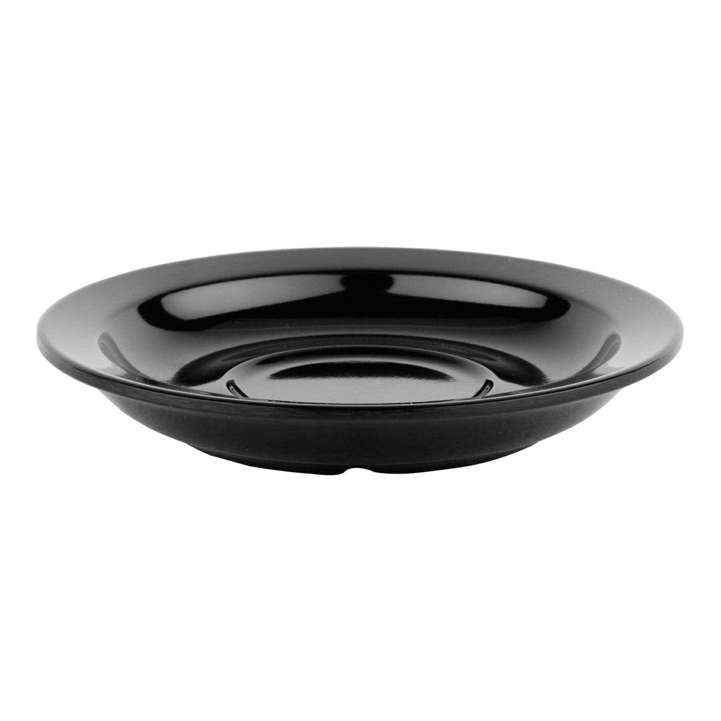 G.E.T. SU-4-BK Melamine Saucer for Espresso Cup, 4.5", Black (Set of 12)