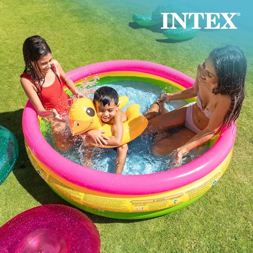 Intex Kiddie Pool - Kid's Summer Sunset Glow Design - 58" x 13"