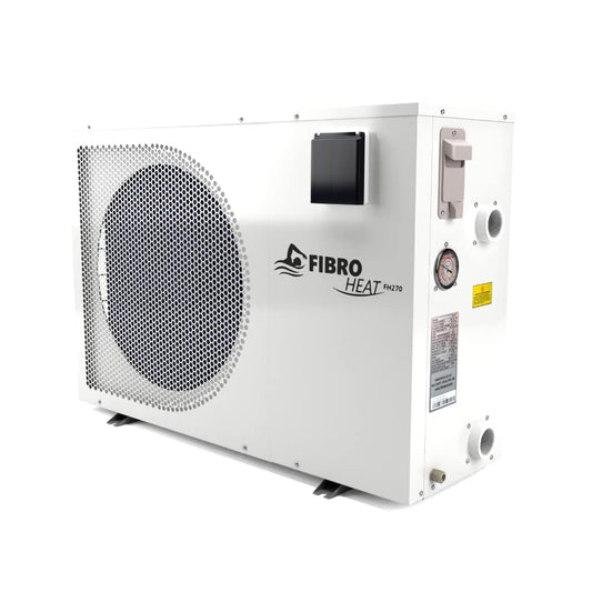 FibroPool Swimming Pool Heat Pump - FH270 70,000 BTU - for Above and In Ground Pools and Spas - High Efficiency, All Electric Heater - No Natural Gas or Propane Needed