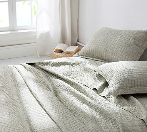 Byourbed BYB Wrinkle Quilt - Silver Birch Stone Washed - Twin XL