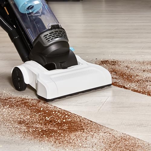 Amazon Basics Bagless Vacuum Cleaner For Home Carpets & Hard Floors, Lightweight (8.4), 20W, 1.7L Dust Cup, Black/White