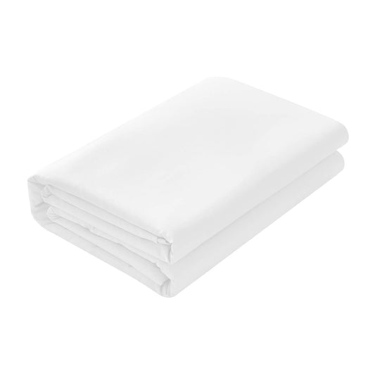 Luxurious Flat Sheets 800 Thread Count - 100% Egyptian Cotton 1 Piece Flat Sheet (Top Sheet) White Solid Color Full XL Size (81 x 102)