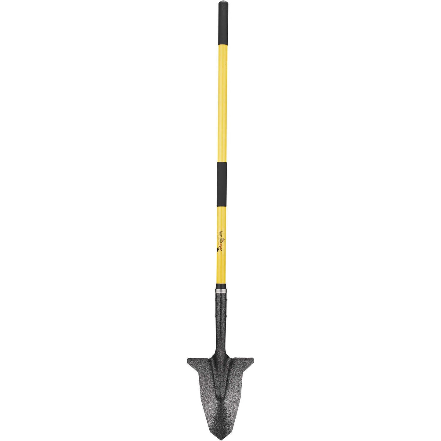 Spear Head Spade Gardening Shovel with 58" Steel-Reinforced Long Fiberglass Handle, Two Cushioned Grips and Sharp, Hardened-Steel Blade, Award Winning Spade, Model SHLF2