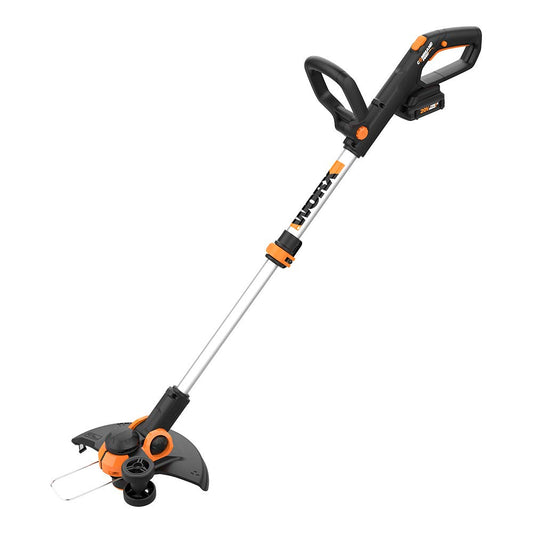 Worx String Trimmer Cordless GT3.0 20V PowerShare 12" Edger & Weed Trimmer (2 Batteries & Charger Included) WG163