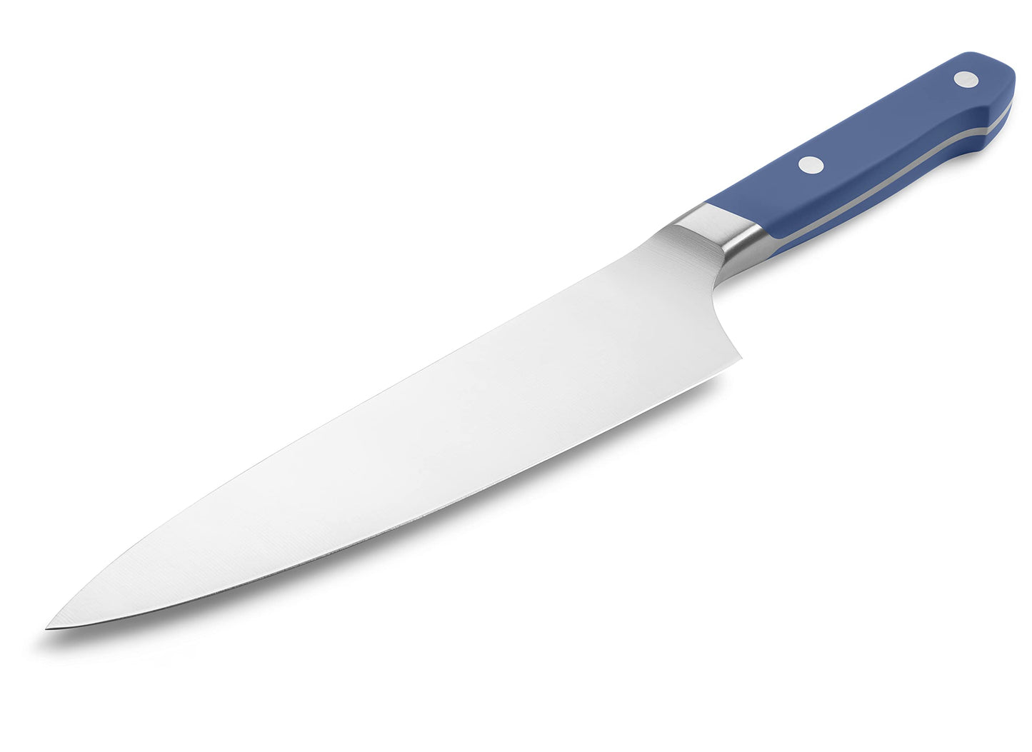 Misen Ultimate 8 Inch Chef's Knife - Pro Kitchen Knife - High Carbon Japanese Stainless Steel - Hybrid German and Japanese style blade - Craftsmanship for Culinary Enthusiasts, 8 in - Blue