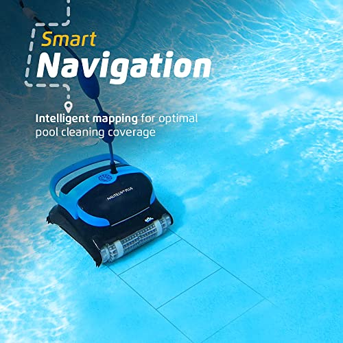 Dolphin Automatic Robotic Pool Vacuum Cleaner, Wall Climbing Scrubber Brush, Smart Navigation, Ideal for In-Ground Pools up to 50 FT in Length - Nautilus CC Plus Wi-Fi