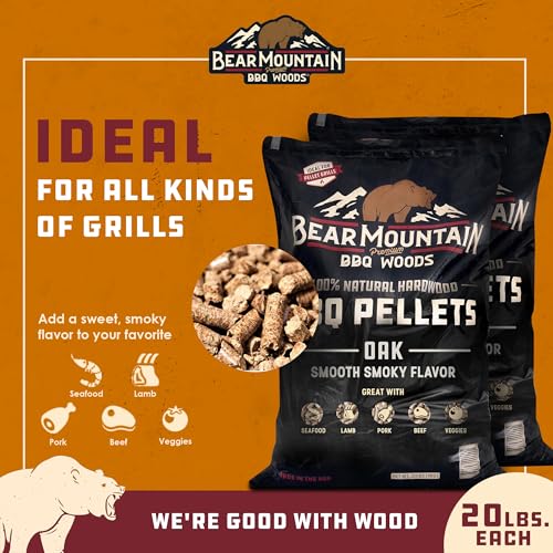 Bear Mountain BBQ Red and White Oak Wood Pellets