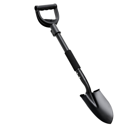 Shovel, Shovels for Digging Gardening, 31” Small Shovel for Camping, Off Road, Garden Spade Shovel with Round Point Blade, D-Handle, Comfort Grip, Metal Shovel Heavy Duty, Rust-Proof, Lightweight