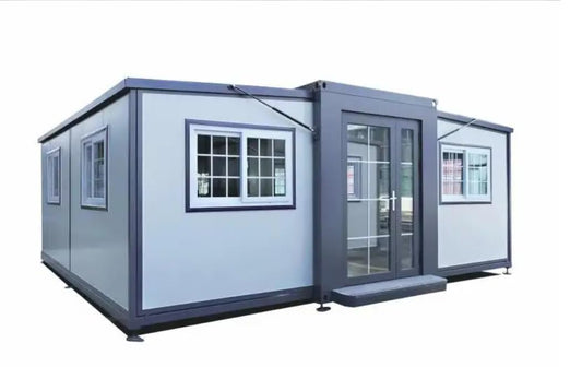 Earthome Expandable Prefabricated Tiny House 19x20ft, Mobile Home for Living, Office, Hotel, Booth, Shop, Villa, Warehouse and More.