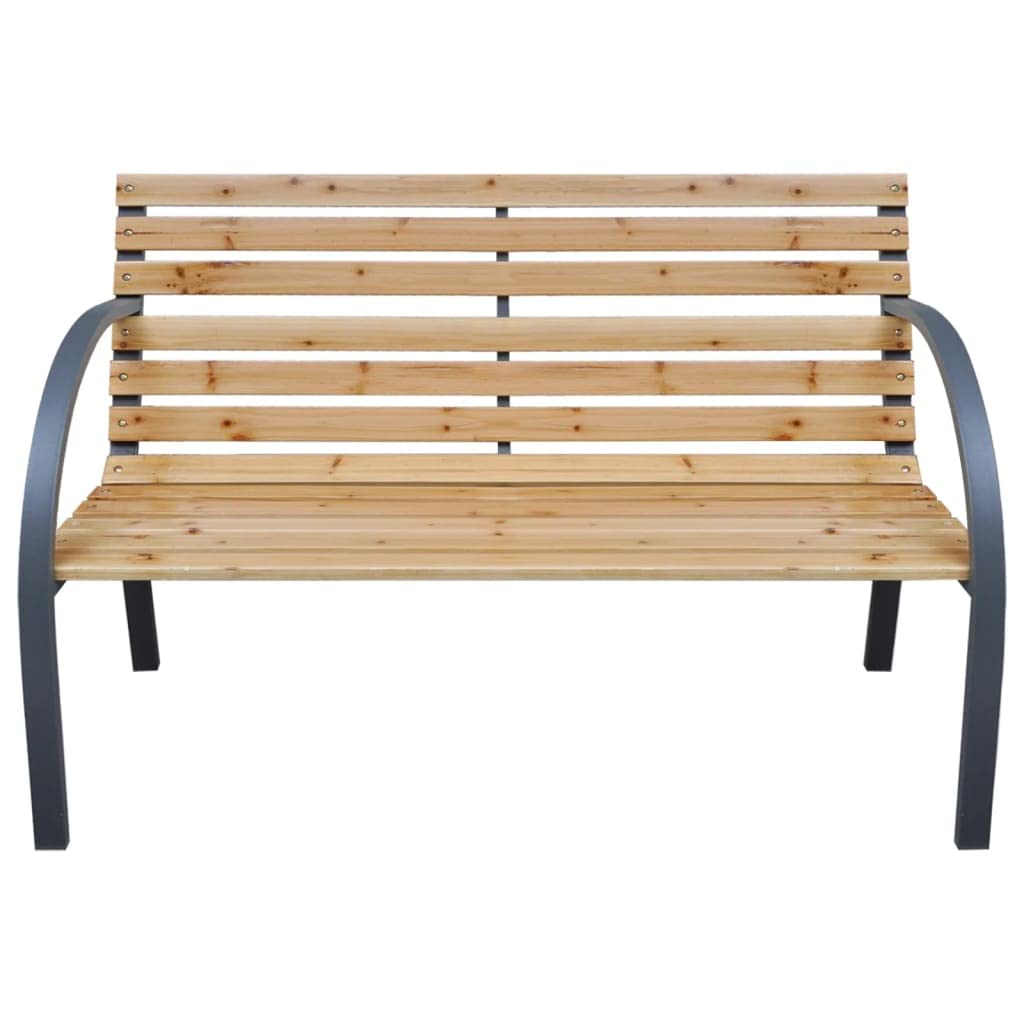 MINERWALL Patio Bench 44.1" Solid Wood Fir,Sturdy Fir Wood Outdoor Bench for Relaxing in Garden or Patio Patio Benches, Outdoor Furniture, Outdoor Benches