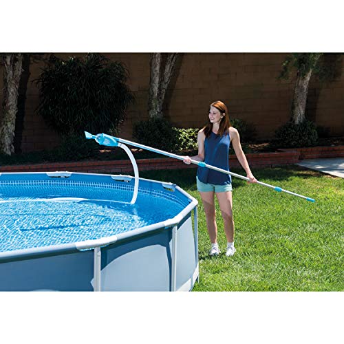 Intex 28003E Deluxe Above Ground Pool Maintenance Kit for Minimum 800 GPH Flow Rates with Vacuum, 110" Pole, Wall Brush and 24' Hose (Color May Vary)