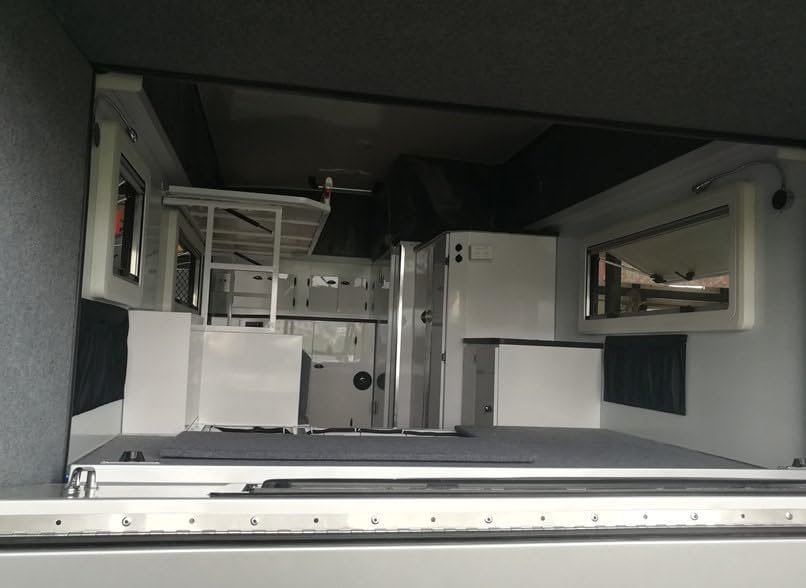 Hybrid - Off-Road Motorhome with Heavy-Duty Independent Suspension, Slide-Out Kitchen, and Sliding Fridge (6400 * 2200 * 2000)