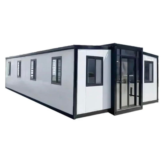 Portable Prefabricated Tiny Home 30x20ft, Mobile Expandable Plastic Prefab House for Hotel, Booth, Office, Guard House, Shop, Villa, Warehouse,Workshop (with Restroom)