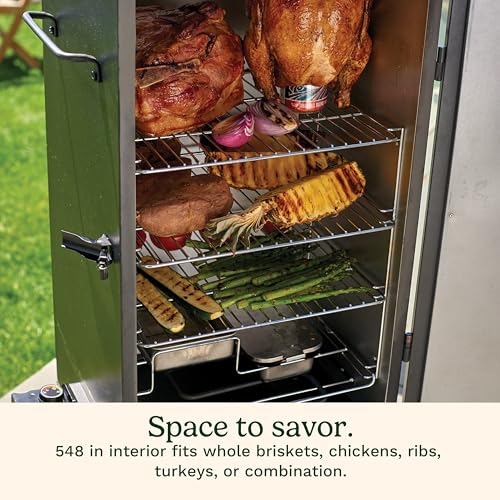 Cuisinart COS-330 Vertical Electric Smoker, Three Removable Smoking Shelves, 30", 548 sq. inches Cooking Space