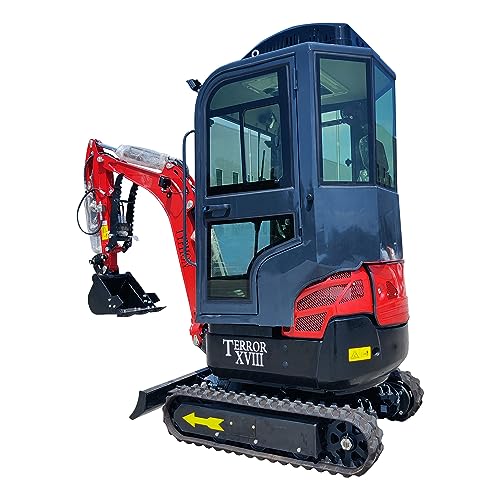 2 Ton TERROR XVIII Heater Aircon Cabin Mini Excavator, EPA certified USA KUBOTA Diesel Machine for Garden, Farms, Parks, Roads – Ideal for Digging, Drilling, Bull-Dozing