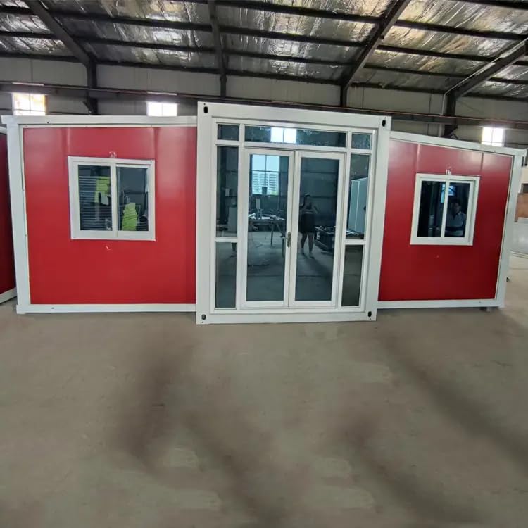 Portable Prefabricated Tiny Home 40ft, Mobile Expandable Plastic Prefab House for Hotel, Booth, Office, Guard House, Shop, Villa, Warehouse, Workshop (with Restroom)