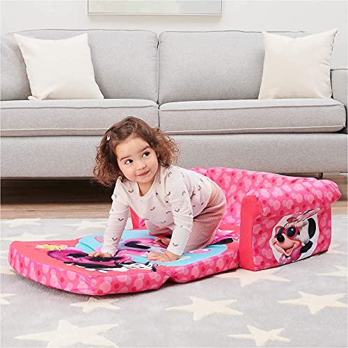 marshmallow Furniture, Children's 2 in 1 Flip Open Foam Sofa, Minnie Mouse, by Spin Master