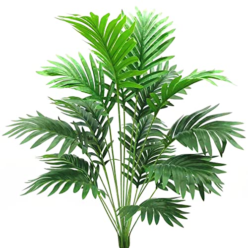 30" Artificial Palm Plants Leaves Tropical Greenery Bush Imitation Faux Fake Palm Tree Leaf for Home Kitchen Party Flowers Arrangement Wedding Decorations