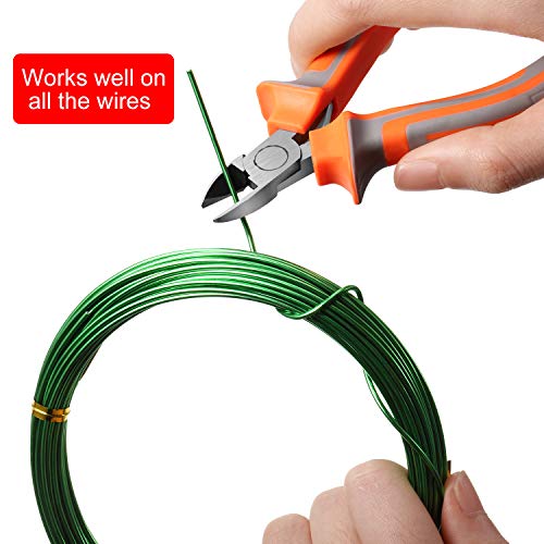 5 Roll Aluminum Bonsai Training Wire tree 160 Feet Total with Bonsai Wire Cutter Anodized Wire 1/1.5/2.0 mm Training Wire for Holding Bonsai Branches Small Trunks