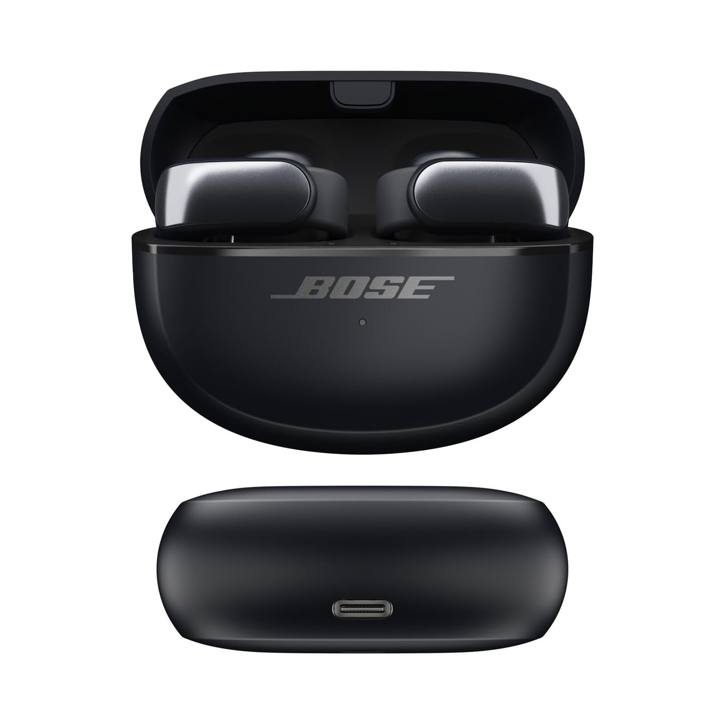 Bose Ultra Open Earbuds, Immersive Audio Open Ear Earbuds, Clip on Earbuds for Comfort, Running Earbuds with OpenAudio for Awareness, Up to 48 Hours of Battery Life, Black