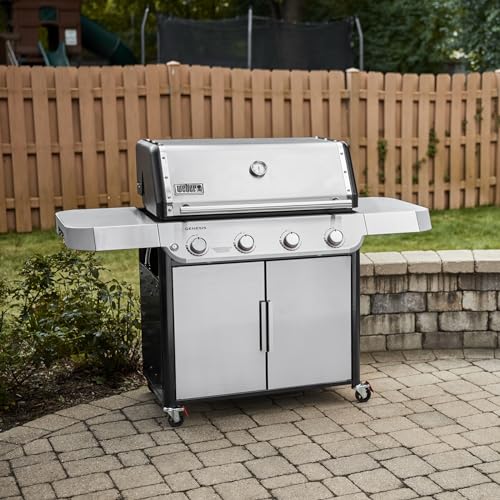 Weber Genesis S-415 Natural Gas Grill, Stainless Steel