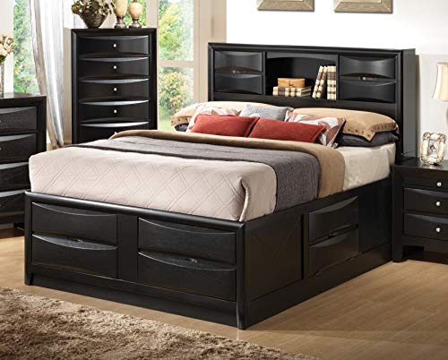 Coaster Home Furnishings Briana California King Platform Storage Bed Black