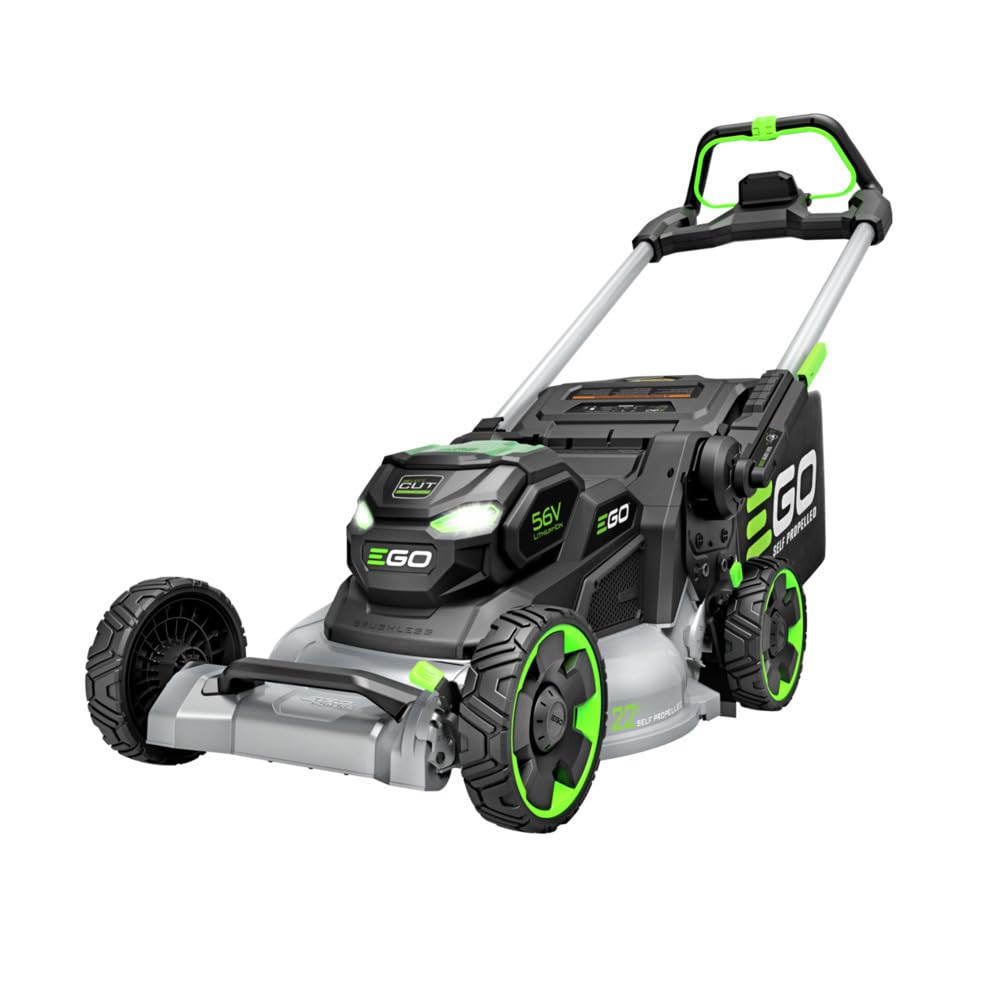 EGO LM2206SP 22inch Aluminum Deck Select Cut™ Self-Propelled Lawn Mower, 10.0Ah Battery and 700W Turbo Charger Included