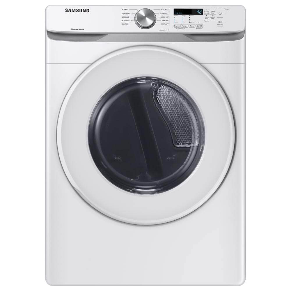 Samsung WF45T6000WPR White Front Load Laundry Package