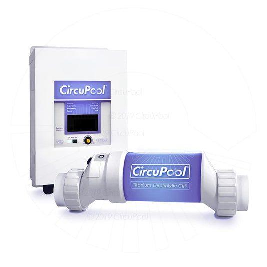 CircuPool® Universal25 Saltwater Chlorinator - Complete System with 25k-Gallon Max Titanium Cell & 4 Year Warranty