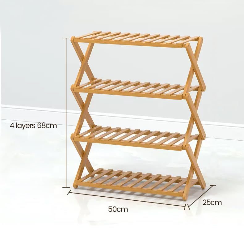 Generic Bamboo Haven: Modern Folding Shoe Rack for Stylish and Sustainable Home Organization, MP3RT8