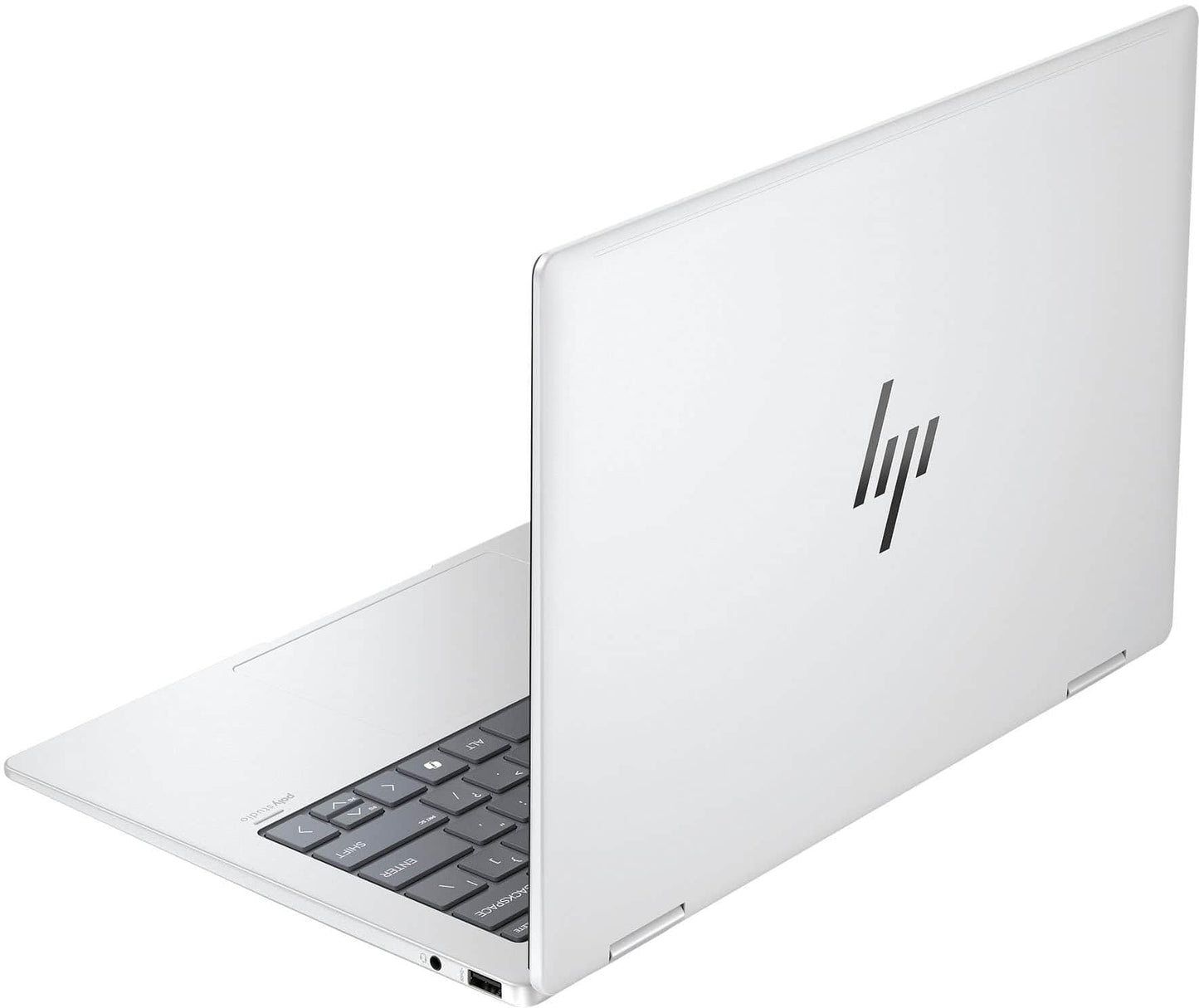 HP - Envy 2-in-1 14" Wide Ultra XGA Touch-Screen Laptop - AMD Ryzen 5-16GB Memory - 512GB SSD - Glacier Silver Windows AI: Copilot 14-fa0013dx