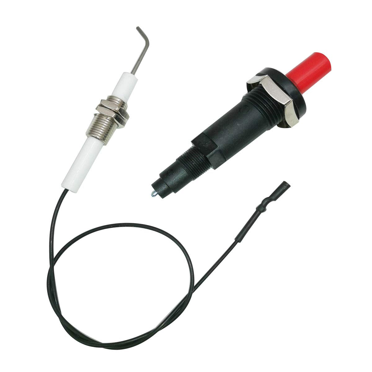 MENSI 11.8” Long Propane Push Button Piezo Igniter Kit Gas Grill/Range/Heater/Stove Spaker Generator Ignition Set 2Pcs/Lot