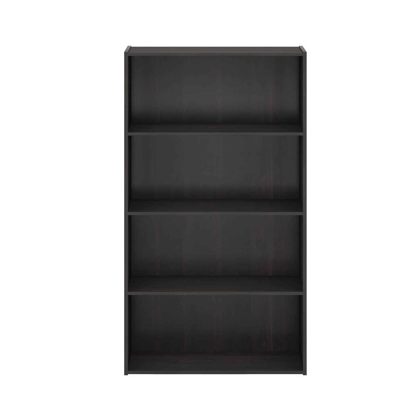 Furinno Pasir 4-Tier Bookcase / Bookshelf / Storage Shelves, Espresso