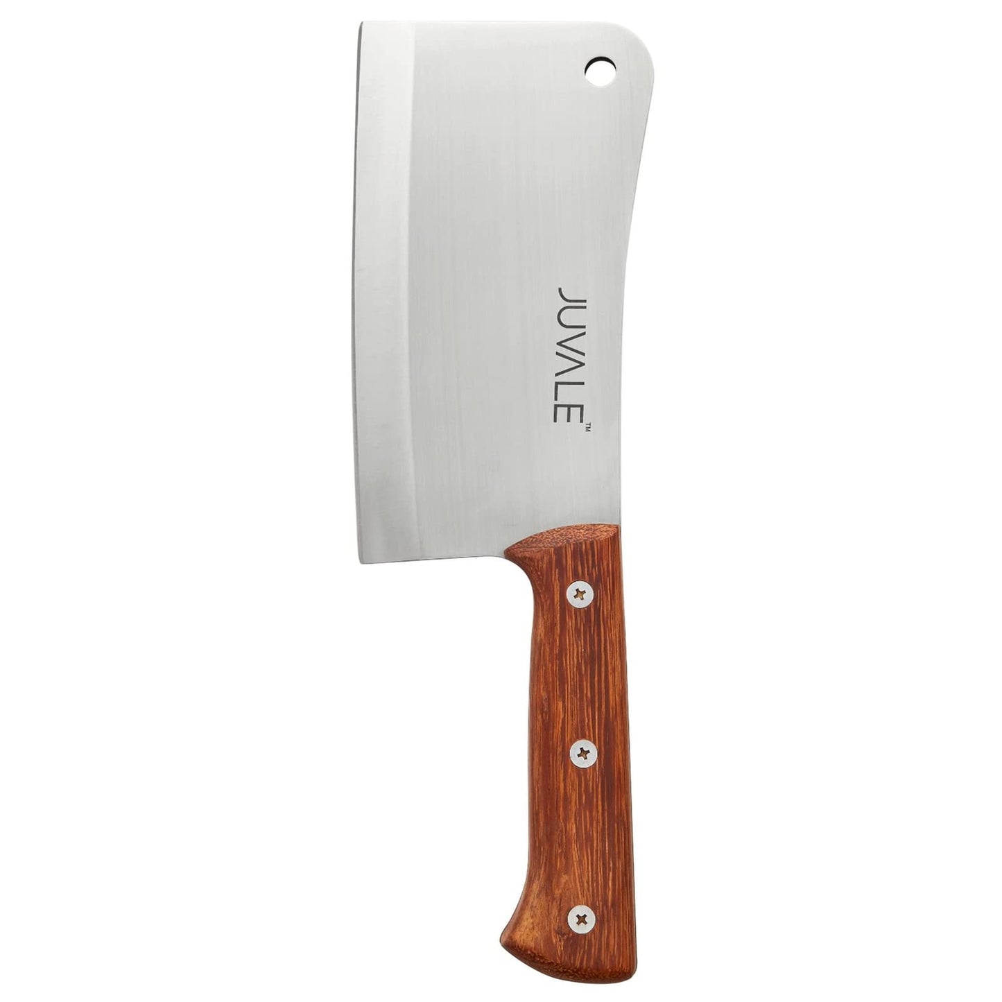 Juvale Meat Cleaver Bone Chopper for Chef, Meat Cutting - Heavy Duty Butcher Knife with Wooden Handle for Kitchen (8 Inch)