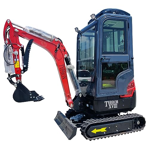 2 Ton TERROR XVIII Heater Aircon Cabin Mini Excavator, EPA certified USA KUBOTA Diesel Machine for Garden, Farms, Parks, Roads – Ideal for Digging, Drilling, Bull-Dozing