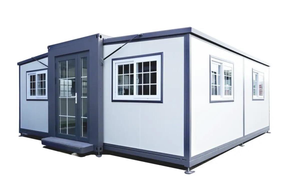 Bullae Portable Tiny Home Living House 13 * 20ft Mobile House and Office Space Guard House Warehouse Workshop (13 * 20ft (with Restroom))