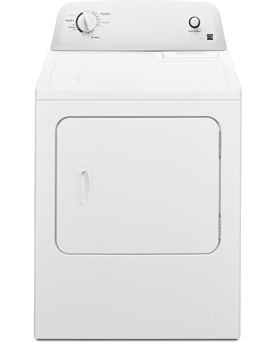 Kenmore Gas Dryer with Wrinkle Guard and Auto Dry Gas Laundry Drying Machine, 6.5 cu. Ft. Capacity White