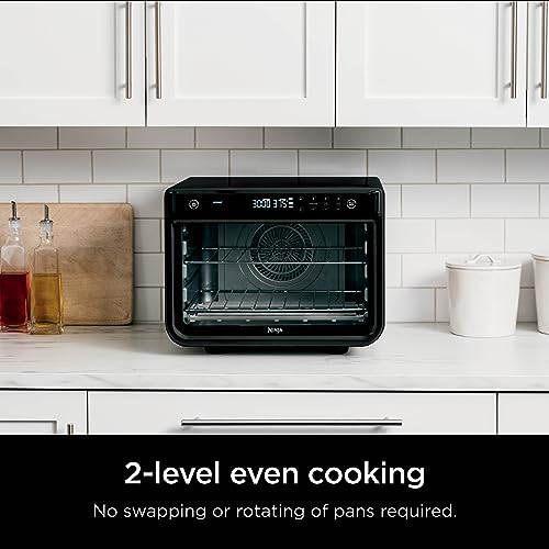Ninja DT202BK Foodi 8-in-1 XL Pro Air Fry Oven, Large Countertop Convection Oven, Digital Toaster Oven, 1800 Watts, Black, 12 in.