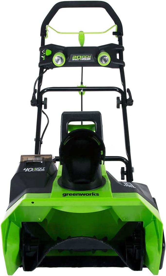 Greenworks 40V (75+ Compatible Tools) 20” Brushless Cordless Snow Blower, 4.0Ah Battery and Charger Included