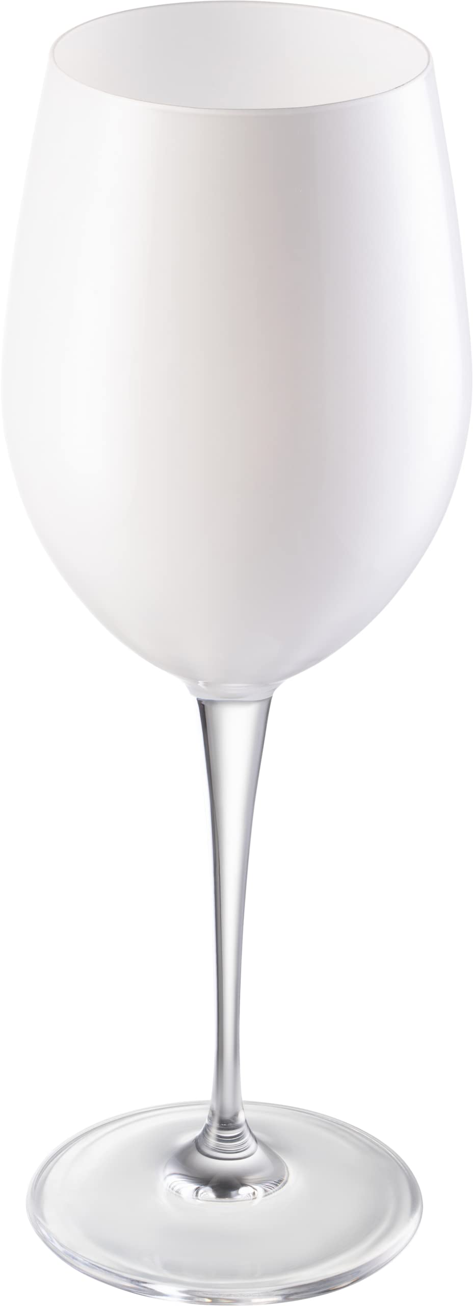 Barski Goblet - Red Wine Glass - Crystal Glass - Water Glass - Opal White - Stemmed Glasses - Set of 6 Goblets - 18 oz Made in Europe