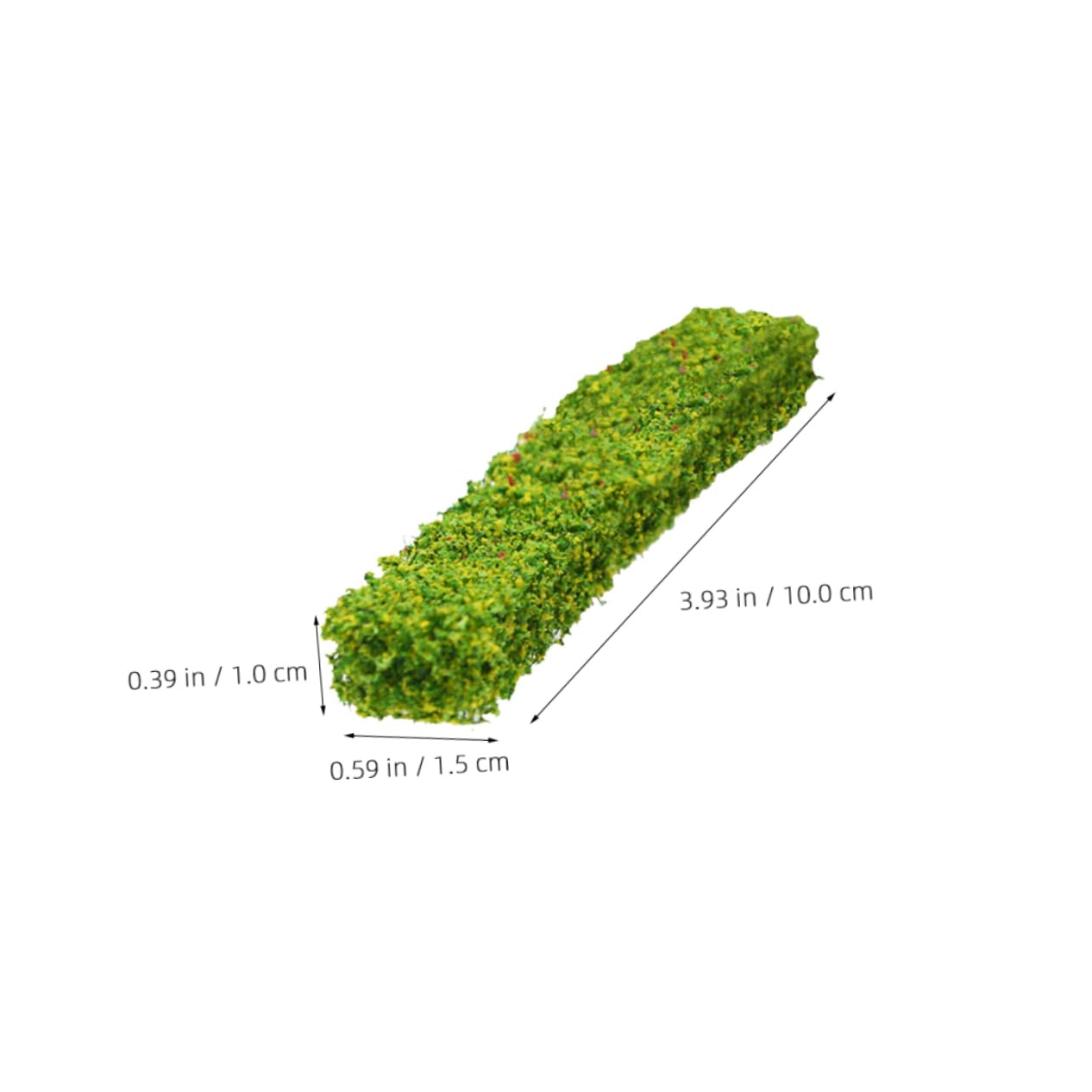 PHENOFICE 3pcs Mini Shrub Strip Green Plants Party Adorn Miniature Vegetation Group Simulation Shrub Cluster Miniature Artificial Shrub Simulation Landscape Decor DIY Sand Table Shrub Decor