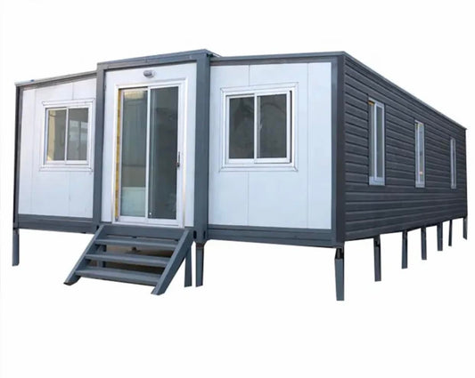 40ft Prefab Container Tiny House Kit, Outdoor Fancy Expandable Homes, Solar Powered Small House
