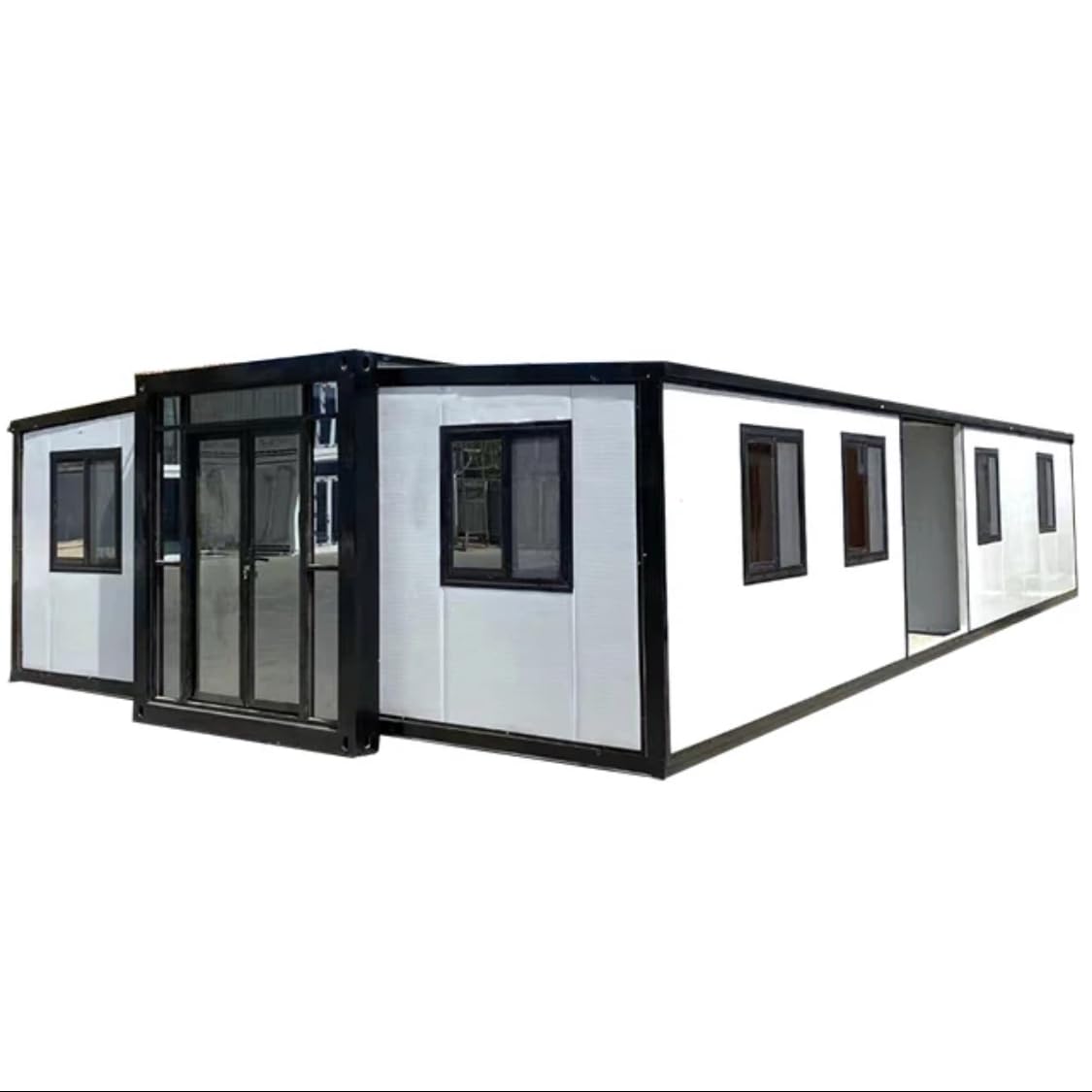 Portable Prefabricated Tiny Home 30x20ft, Mobile Expandable Plastic Prefab House for Hotel, Booth, Office, Guard House, Shop, Villa, Warehouse,Workshop (with Restroom)