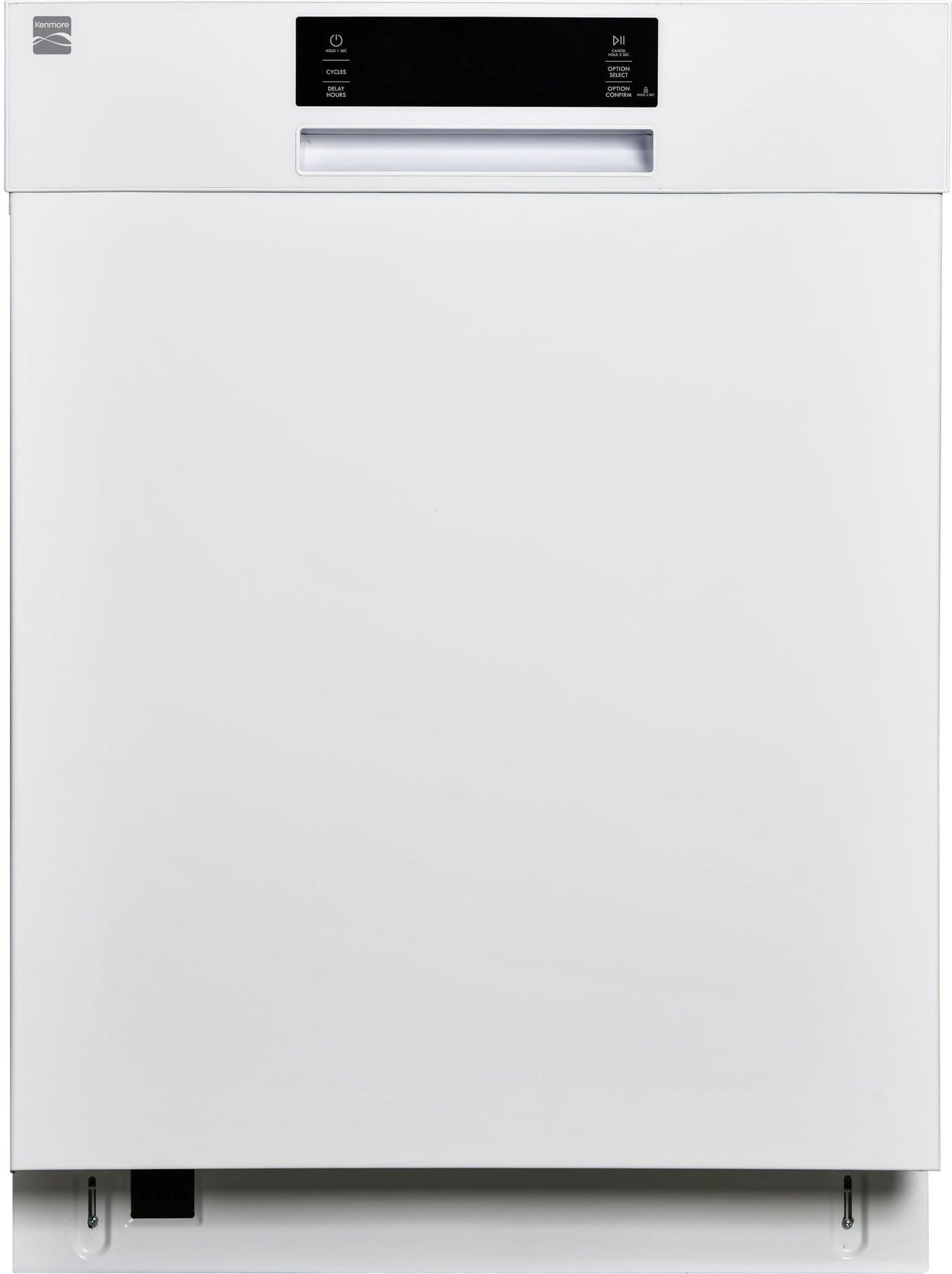 Kenmore 24" Built-In Stainless Steel Tub Dishwasher with SmartWash, Smart Dry, and MoreSpace Adjustable Rack, Energy Star Certified, White